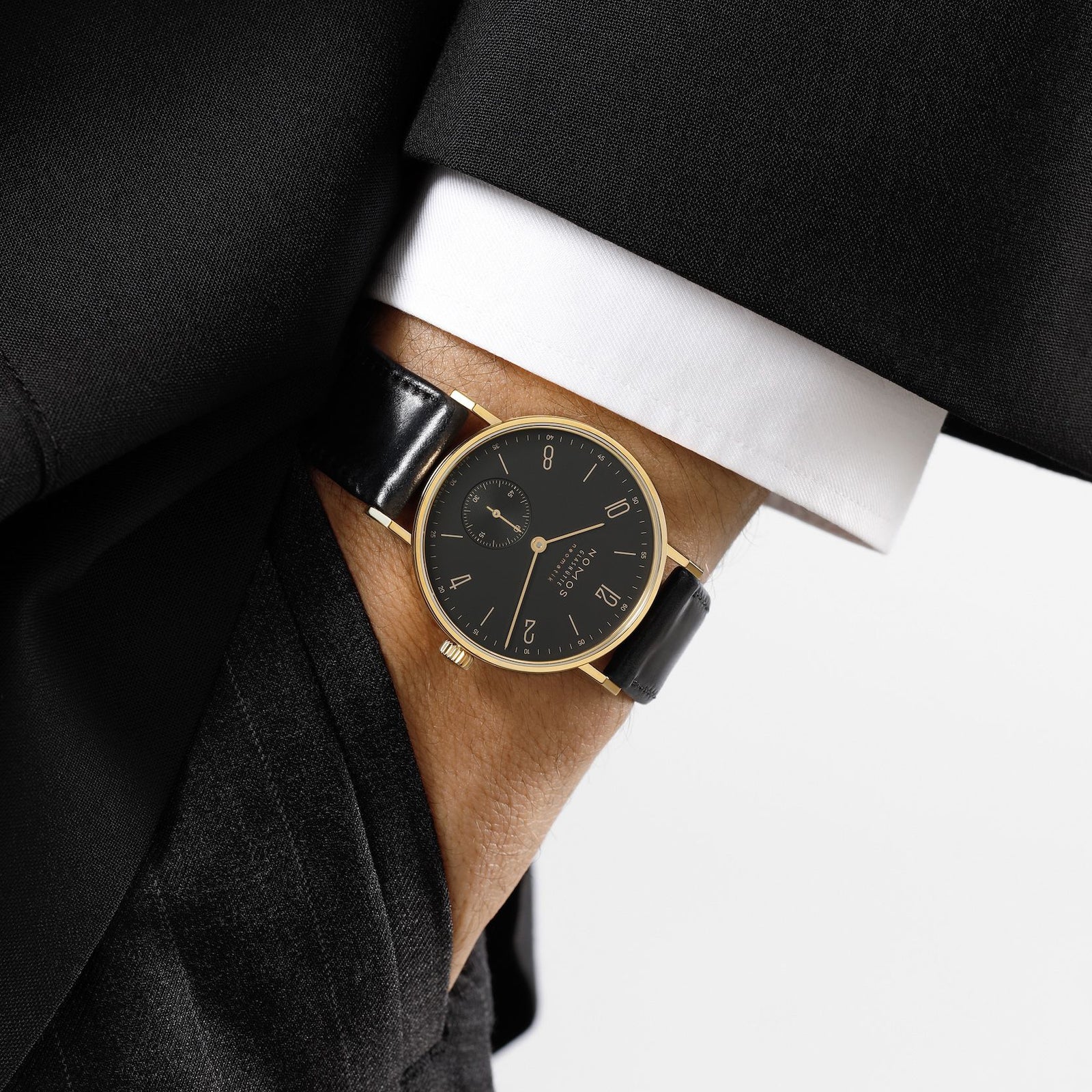 NOMOS - Tangente Gold Neomatik Ruthenium 35mm Ref: 163