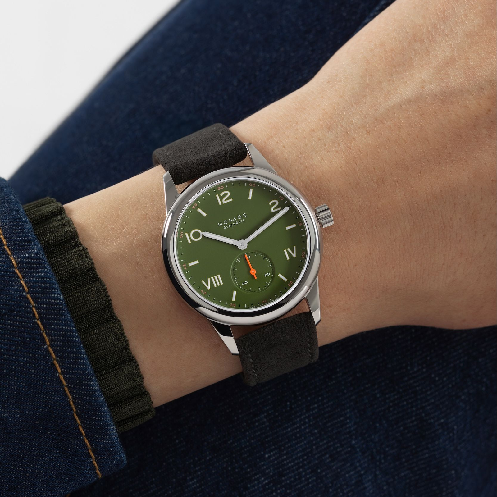 NOMOS - Club Campus All Olive 36mm Ref: 707/707.GB