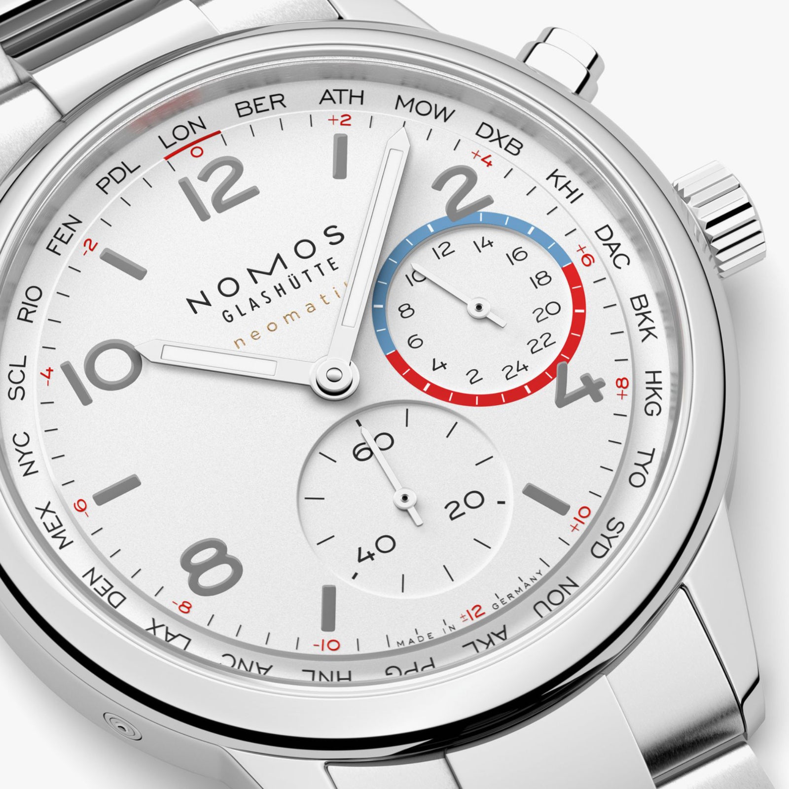 NEW! NOMOS - Club Sport Worldtimer Neomatik Ref: 792