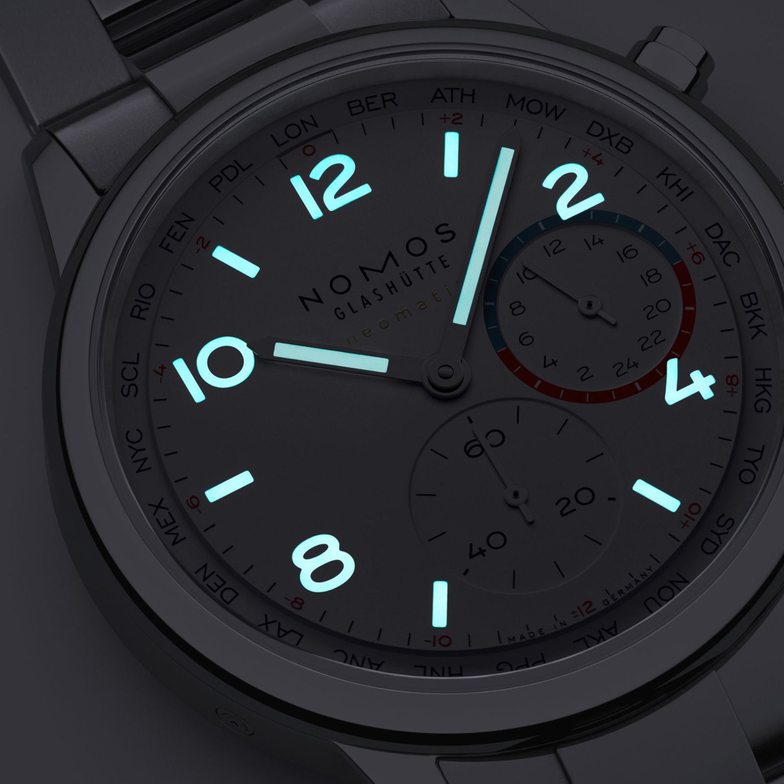 NEW! NOMOS - Club Sport Worldtimer Neomatik Ref: 792