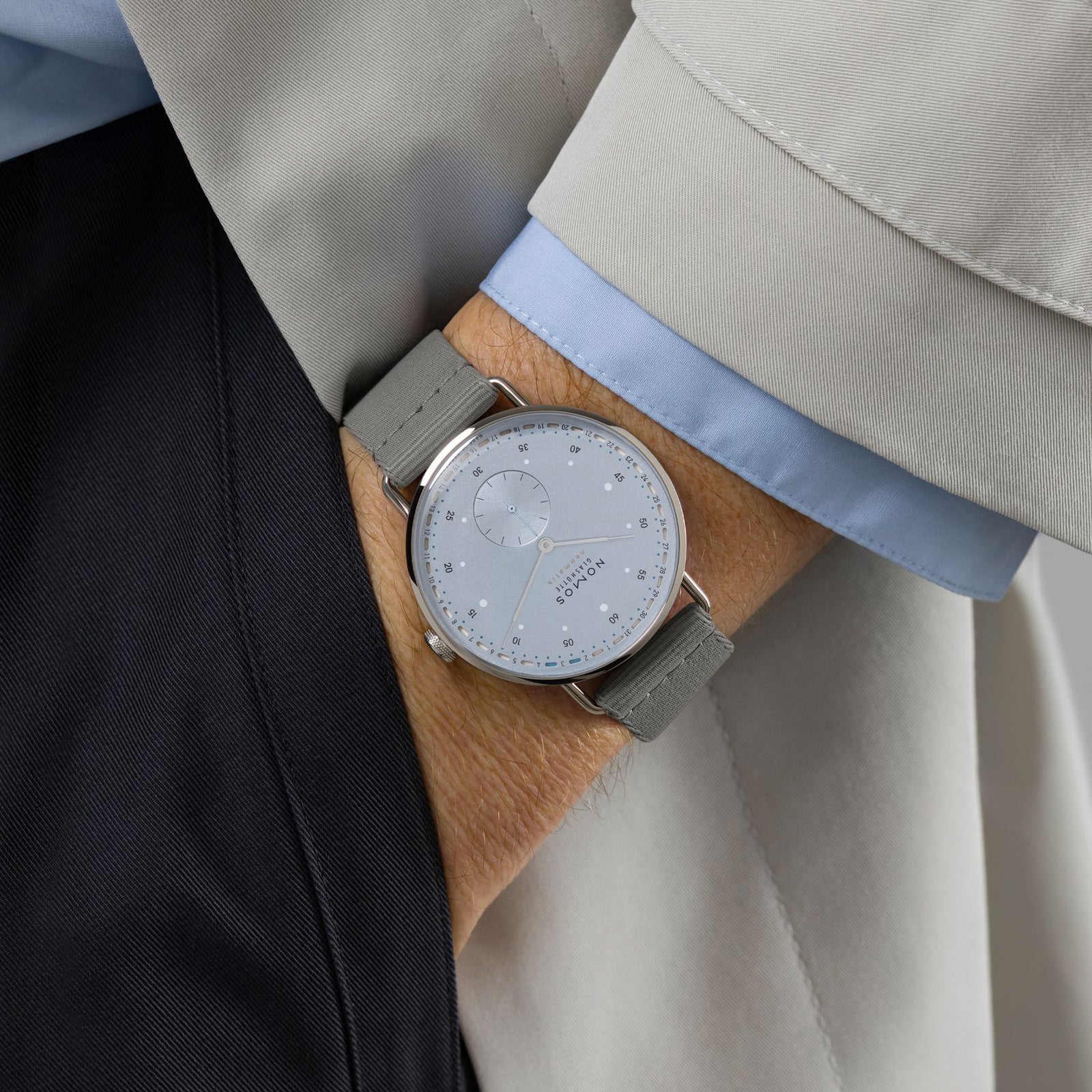 NOMOS - Metro 41 Ice Blue Ref: 1166