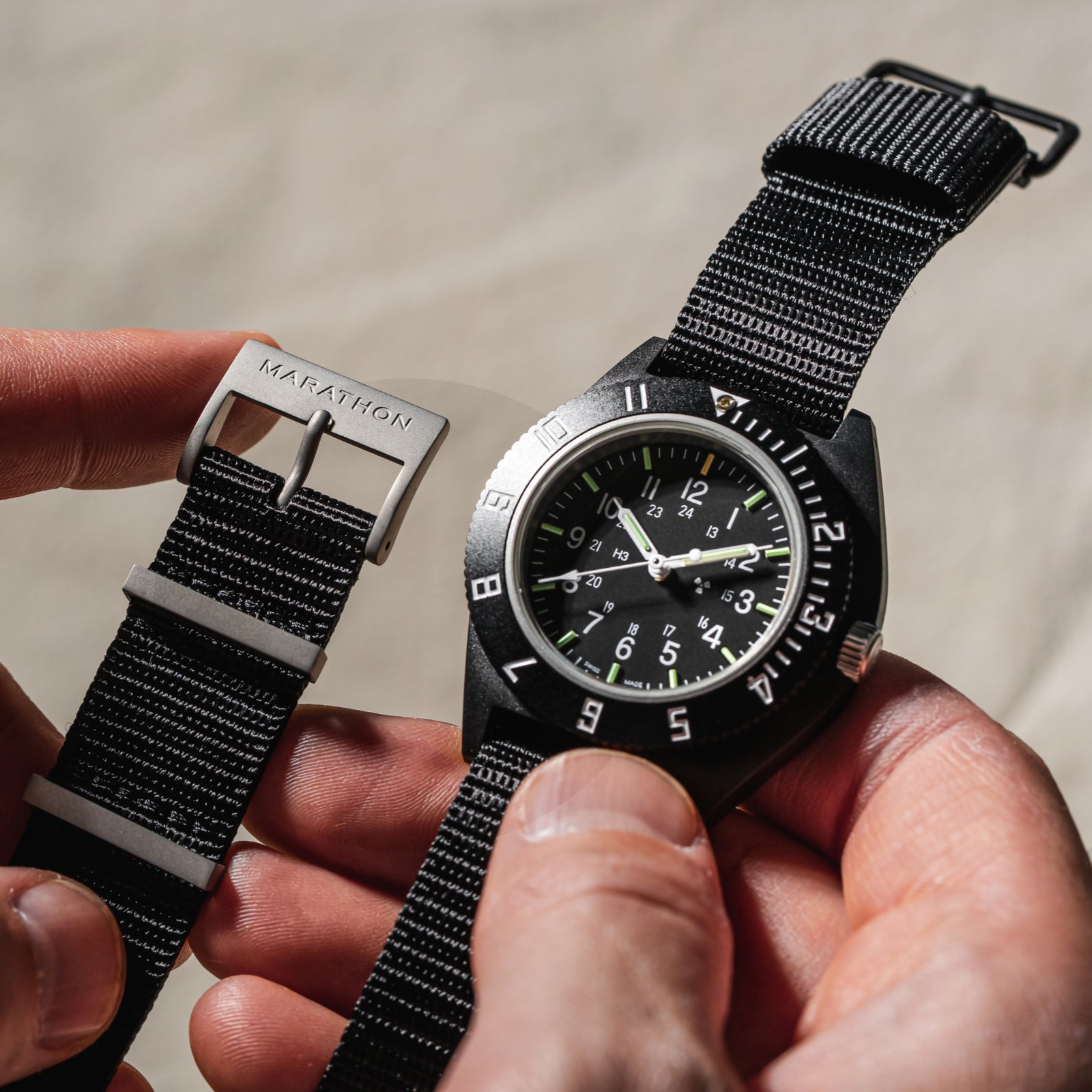 Marathon - 41 - SSNAV Pilot's Quartz CeraShell WW194001BK-0801
