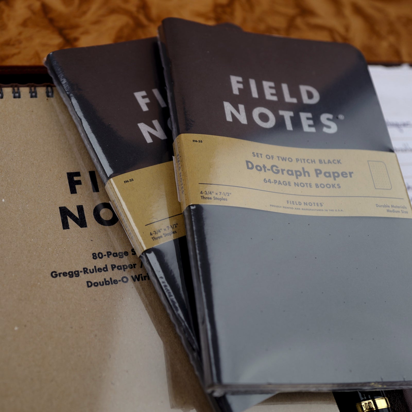 Field Notes - 2 Pack (Pitch black) 4-3/4" x 7-1/2"