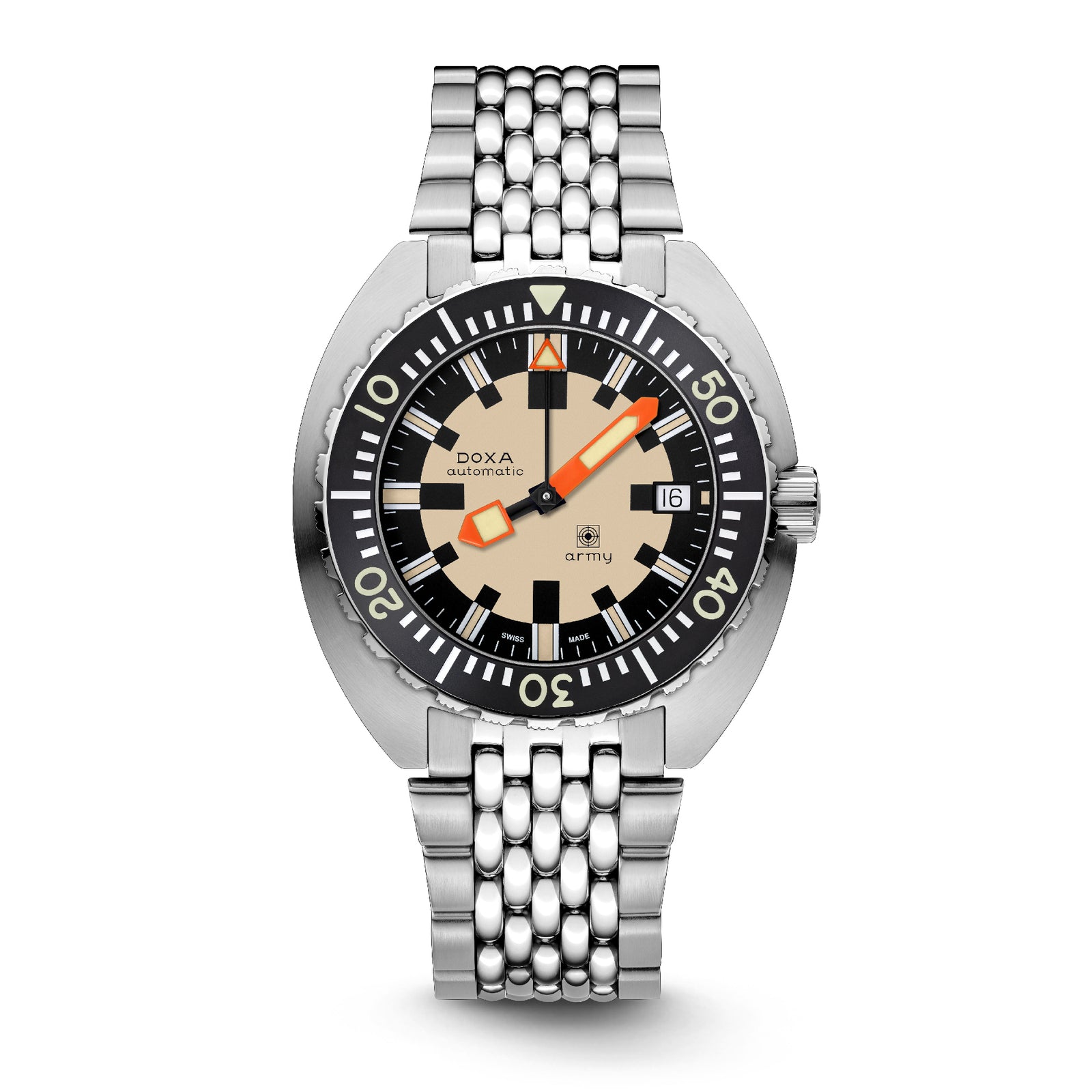 Doxa Army - Black Bezel / Steel