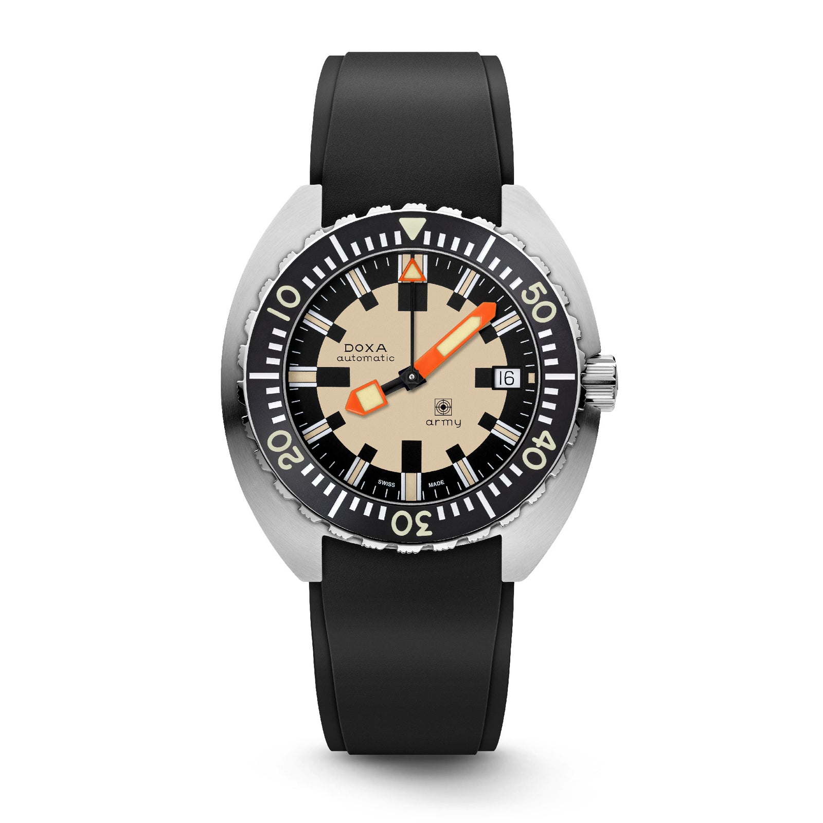 Doxa Army - Black Bezel / Steel