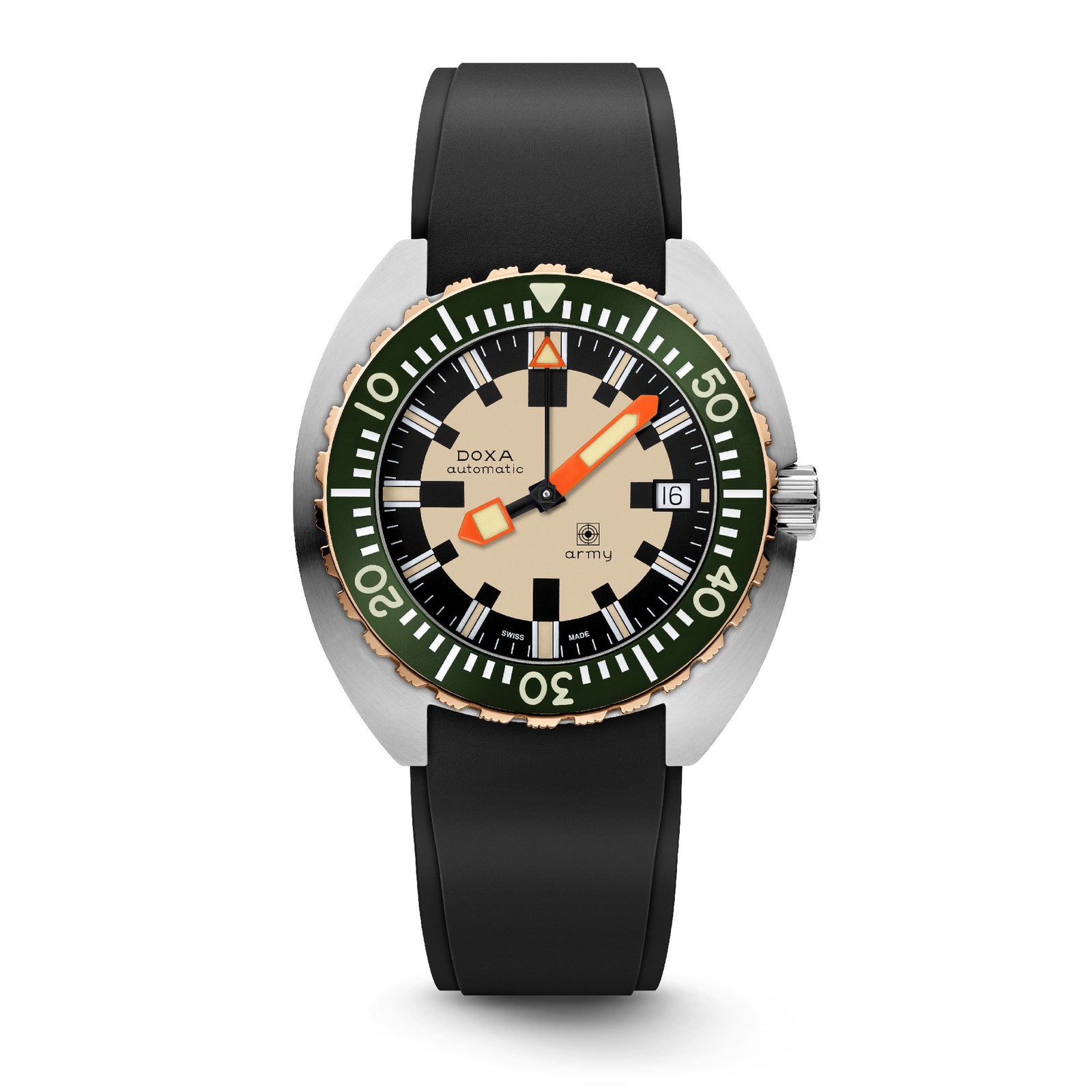 Doxa Army - Green Bezel / Steel & Bronze