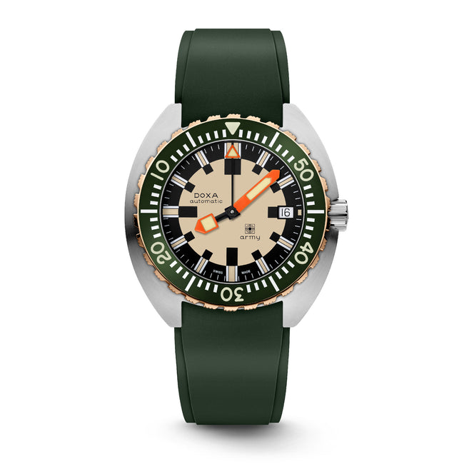 Doxa Army - Green Bezel / Steel & Bronze
