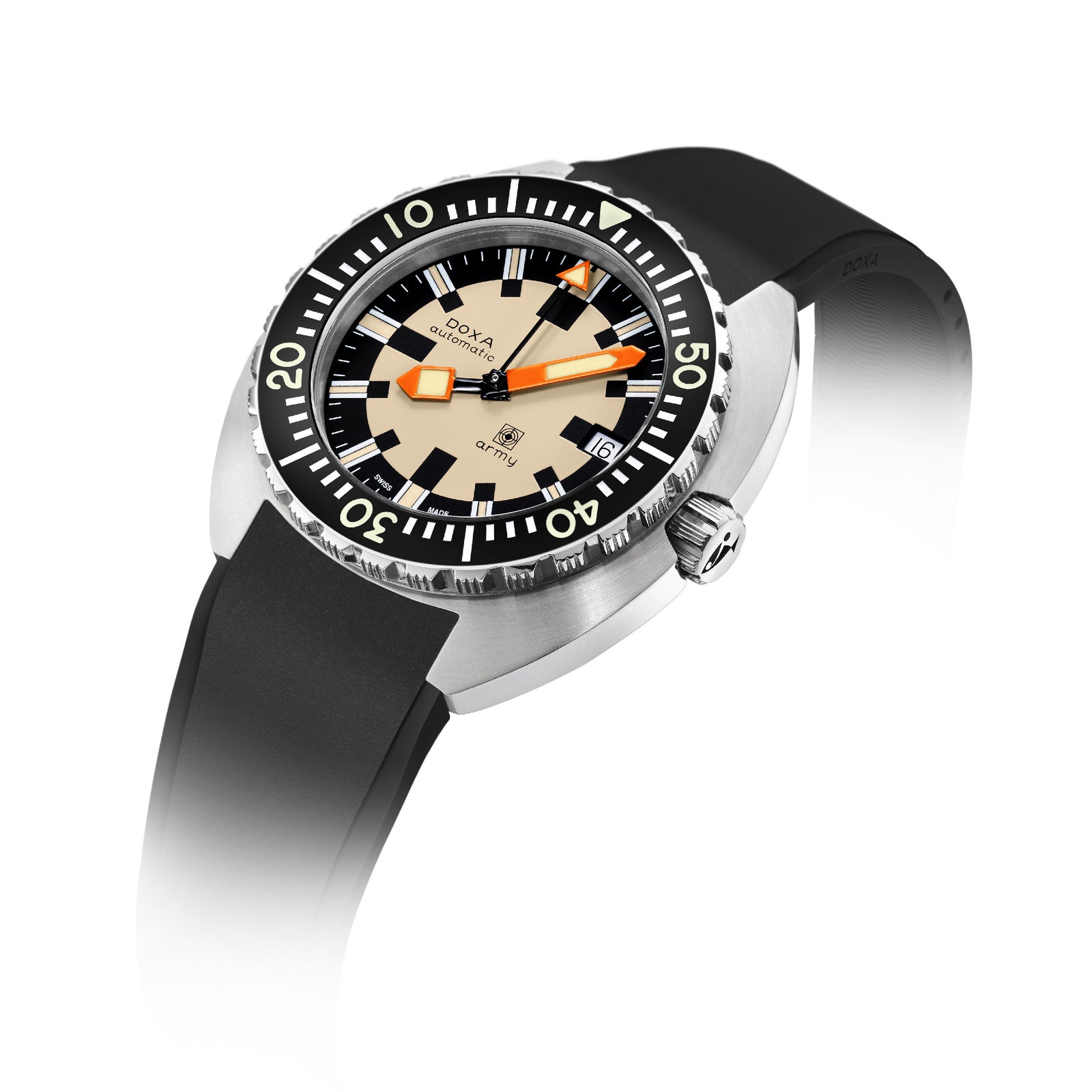 Doxa Army - Black Bezel / Steel