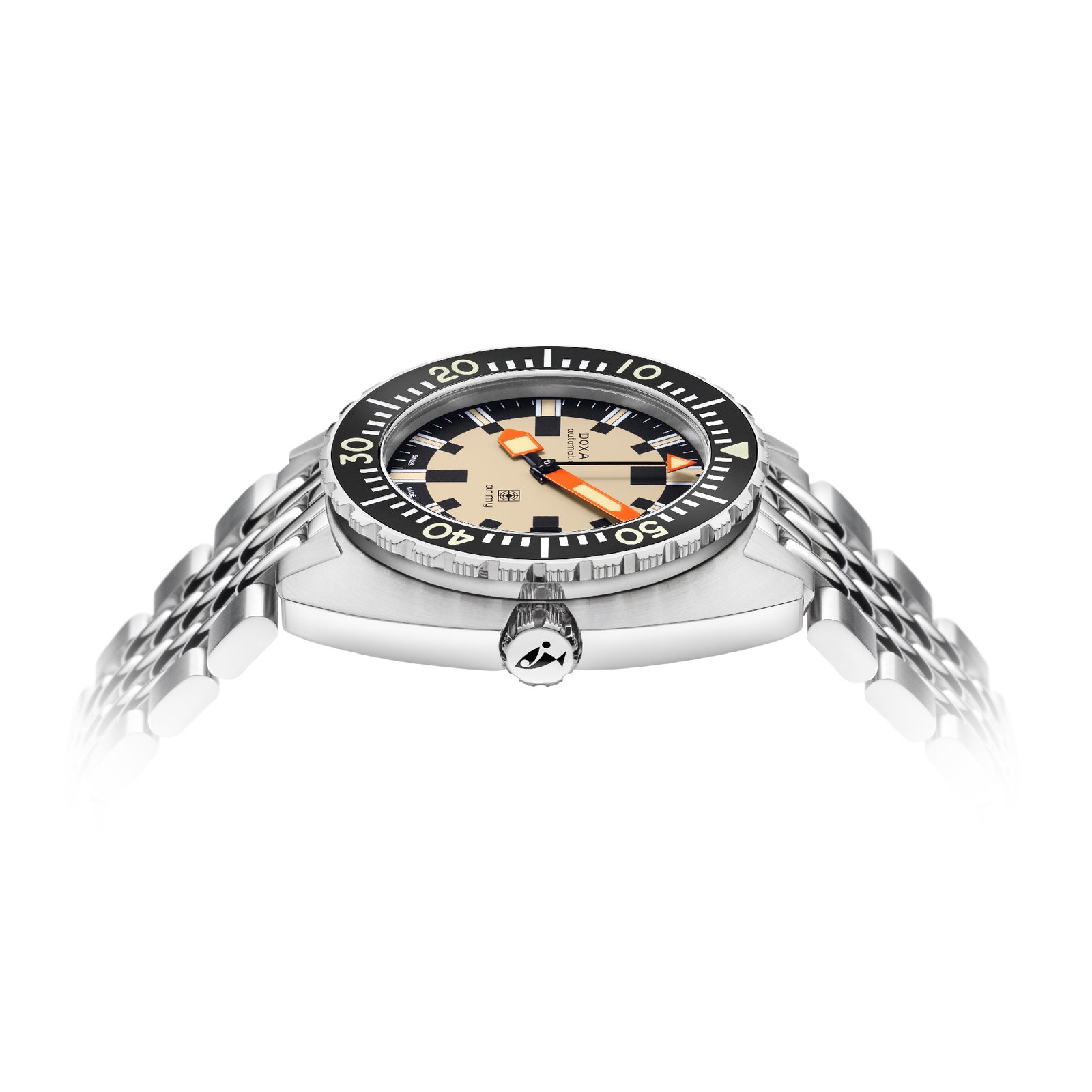 Doxa Army - Black Bezel / Steel