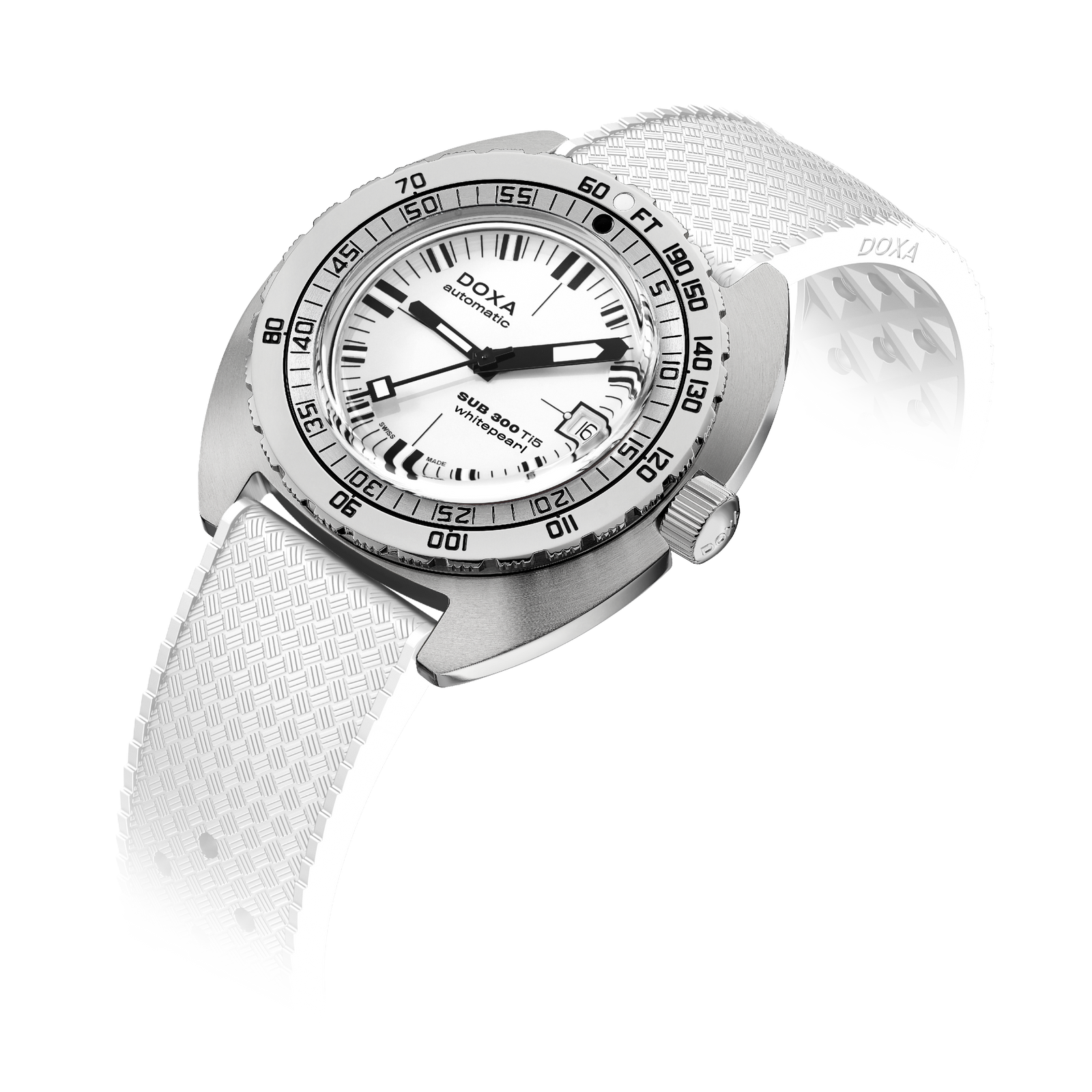 Doxa 300 Ti5- Whitepearl (White)