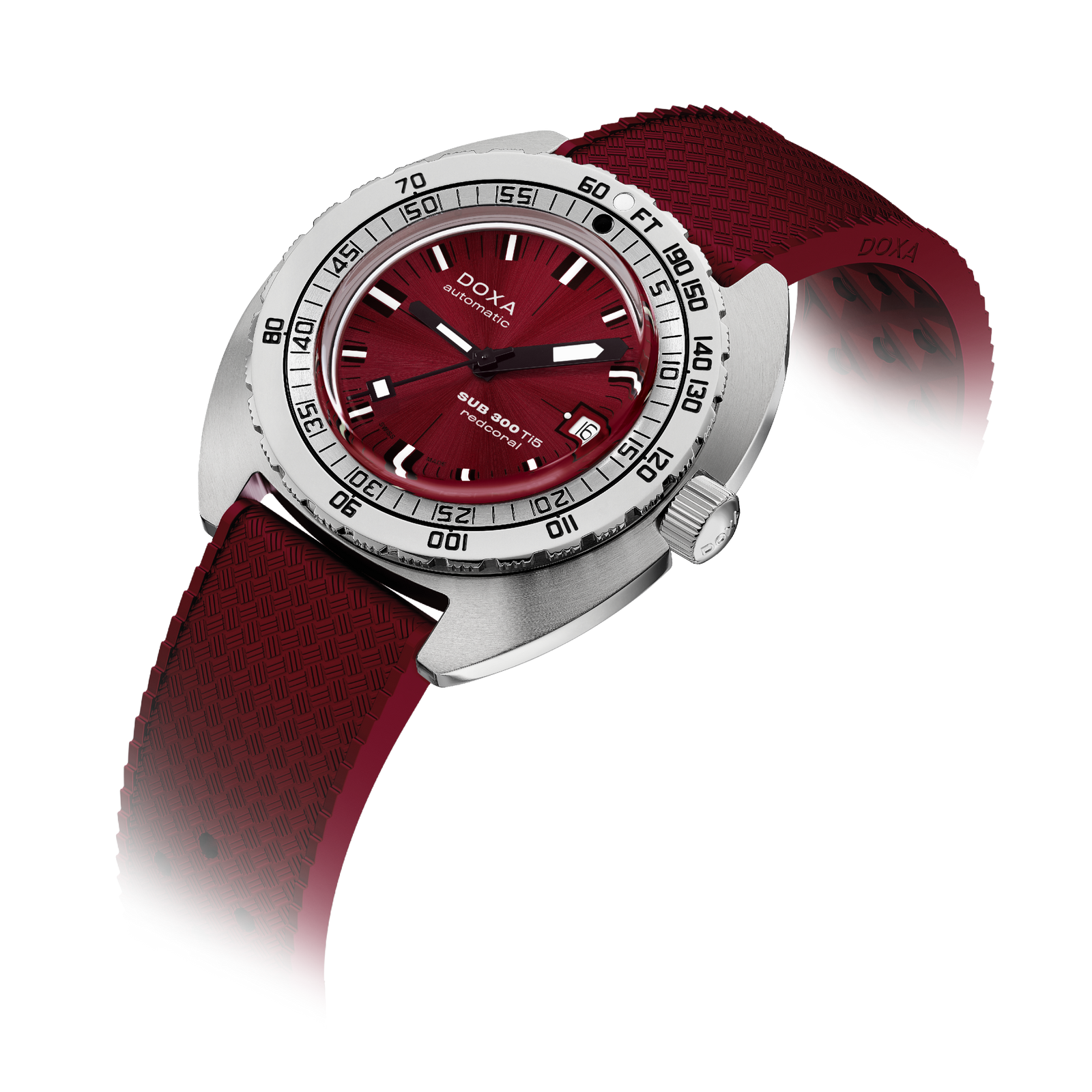 Doxa 300 Ti5- Redcoral (Red)