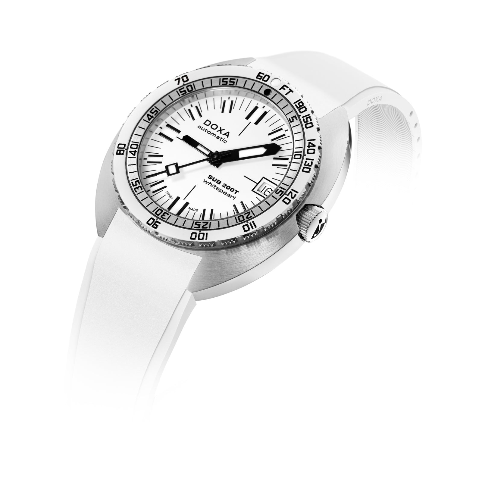 Doxa 200 T - Whitepearl (White) Iconic Dial