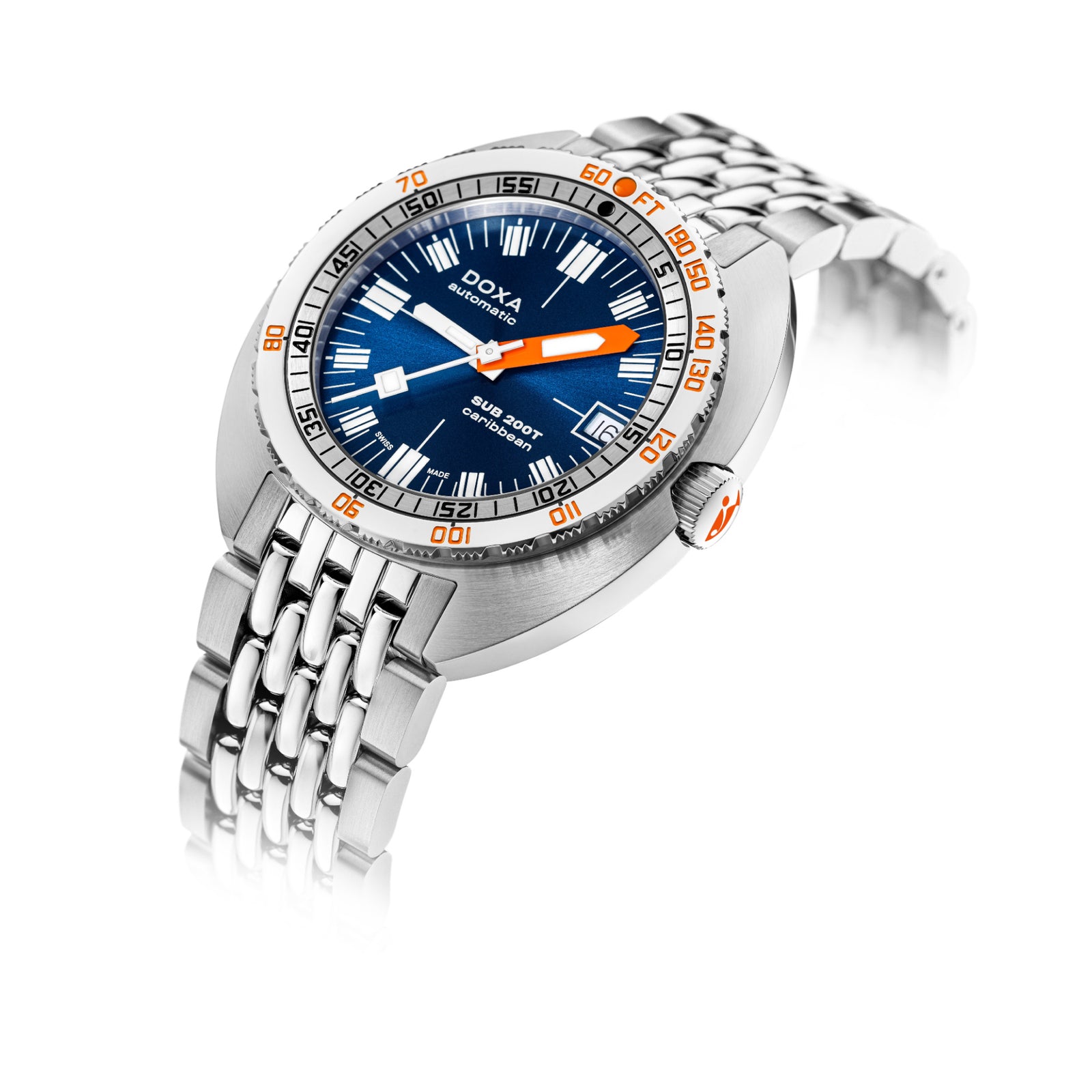 Doxa 200 T - Carribean (Navy Blue) Sunray Dial