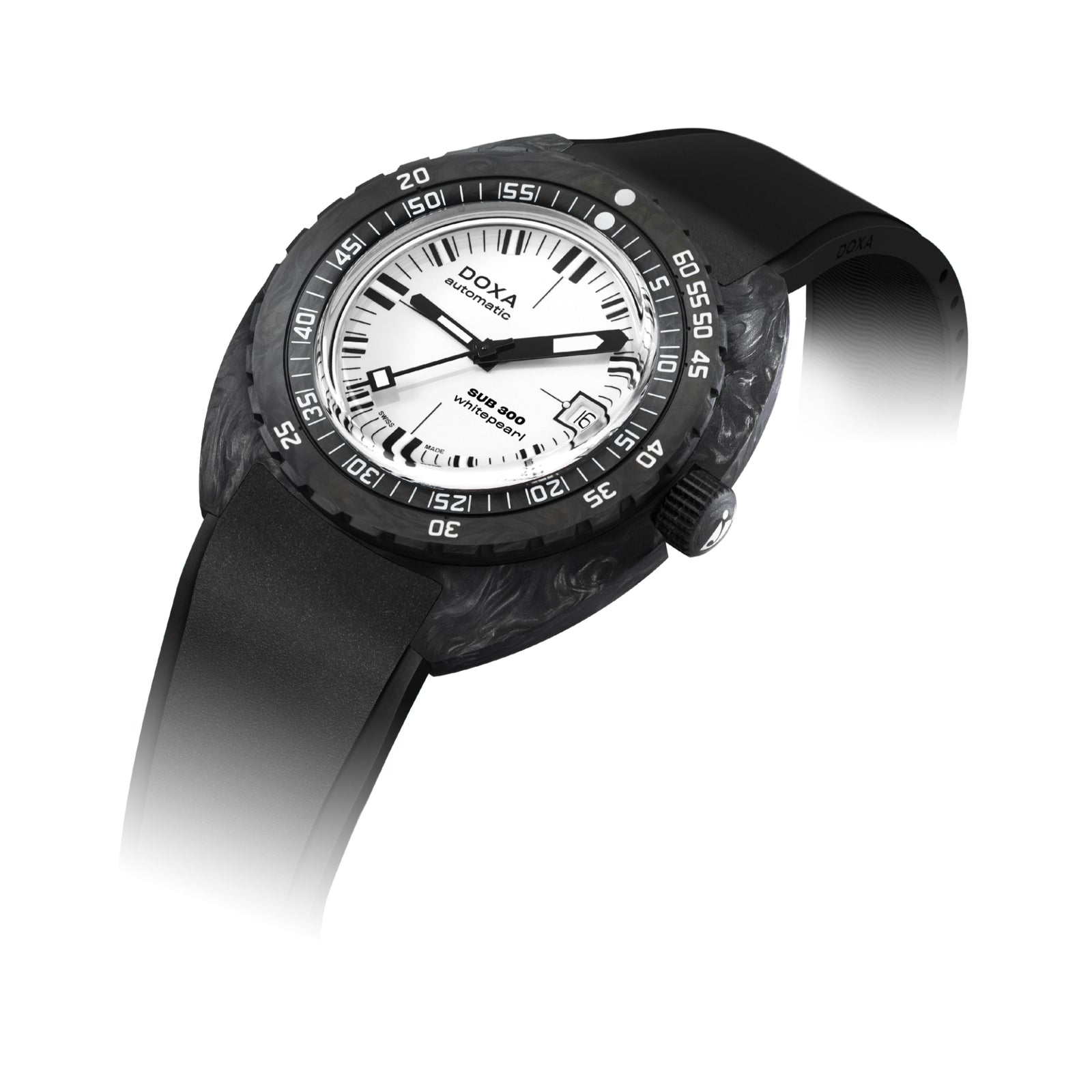 Doxa 300 Carbon - Whitepearl (White)