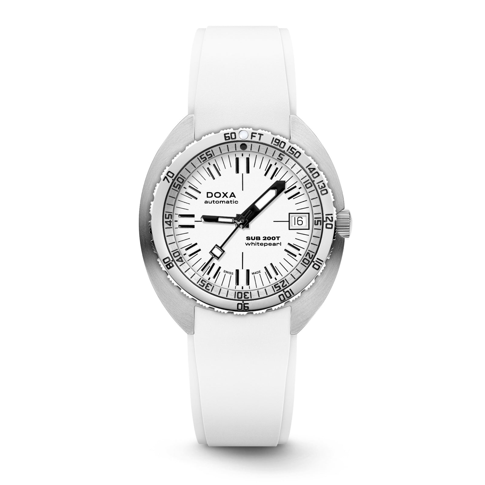 Doxa 200 T - Whitepearl (White) Iconic Dial