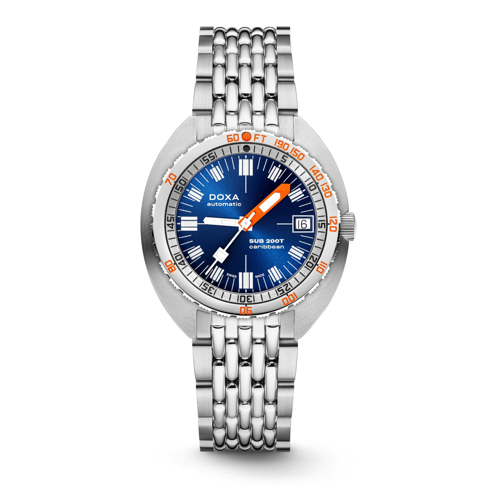 Doxa 200 T - Carribean (Navy Blue) Sunray Dial