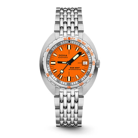 Doxa 200 T - Professional (Orange) Sunray Dial