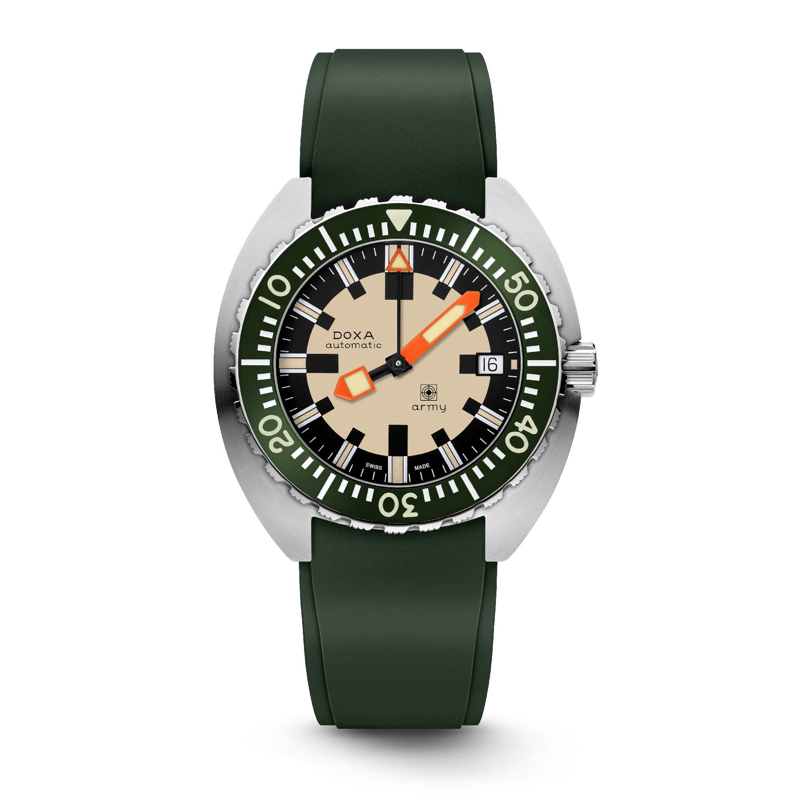Doxa Army - Green Bezel / Steel