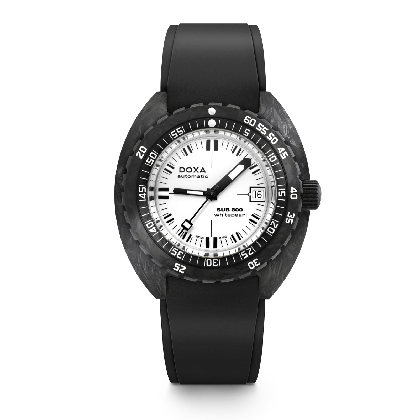 Doxa 300 Carbon - Whitepearl (White)
