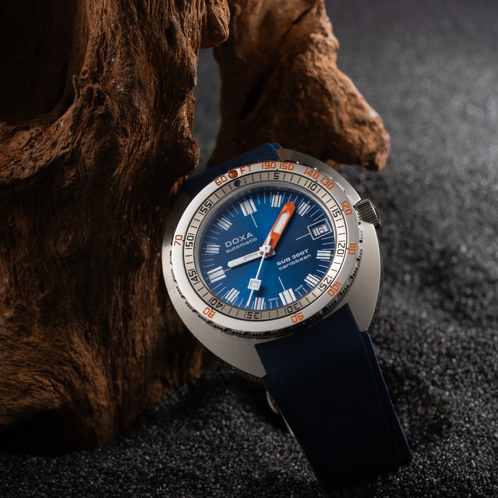 Doxa 200 T - Carribean (Navy Blue) Iconic Dial