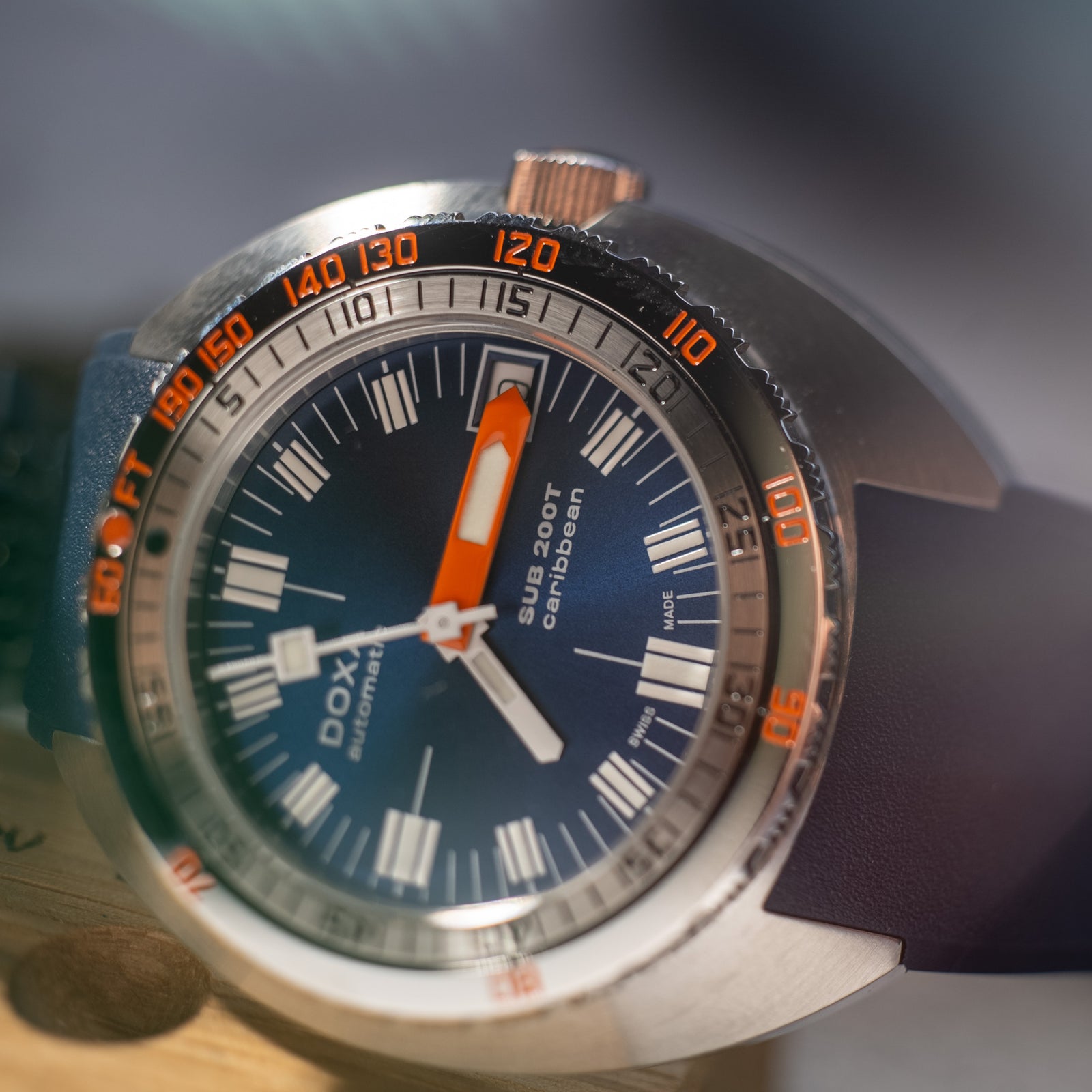 Doxa 200 T - Carribean (Navy Blue) Iconic Dial