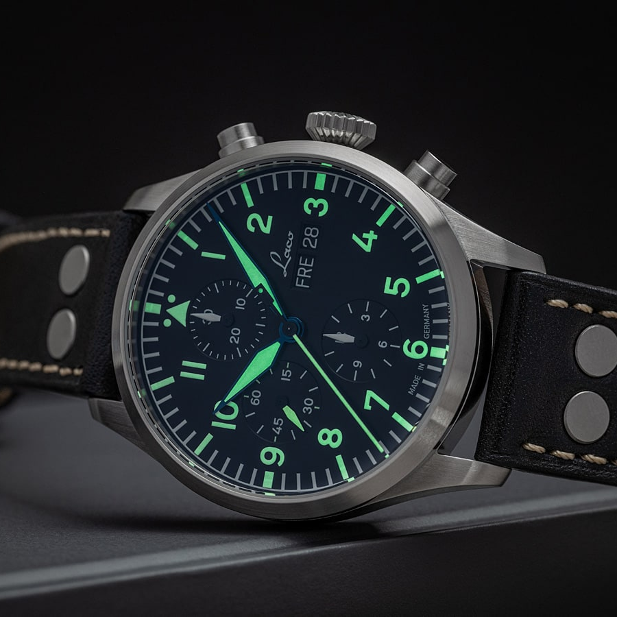 Laco - Kiel 2 - 43 mm Automatic Schwarz