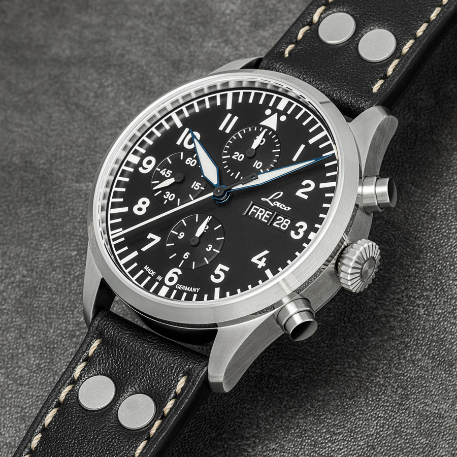 Laco - Kiel 2 - 43 mm Automatic Schwarz