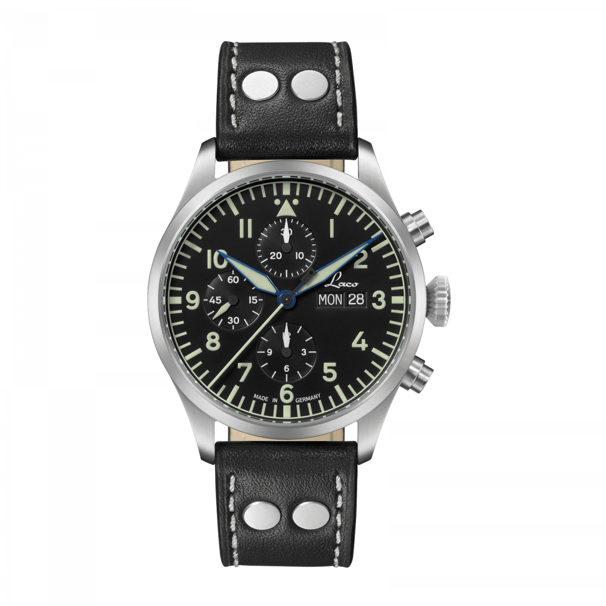 Laco - Kiel 2 - 43 mm Automatic Schwarz