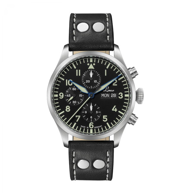 Laco - Kiel 2 - 43 mm Automatic Schwarz