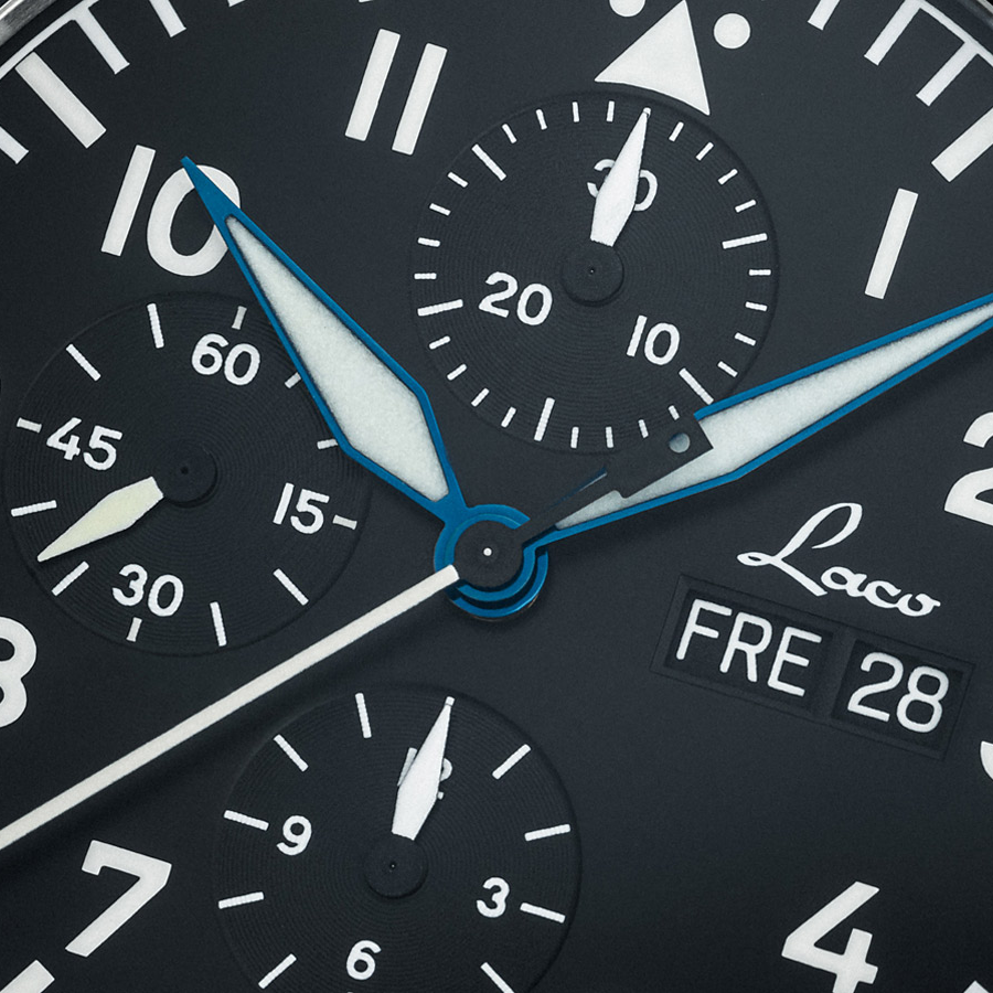Laco - Kiel 2 - 43 mm Automatic Schwarz