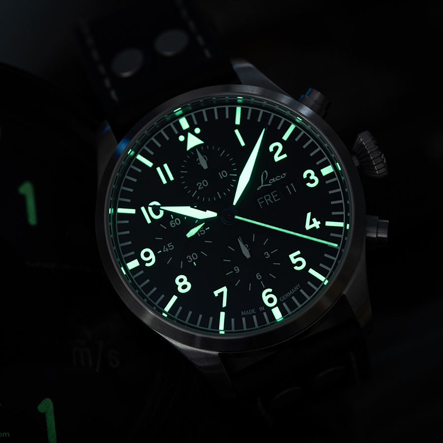 Laco - Kiel 2 - 43 mm Automatic Blau