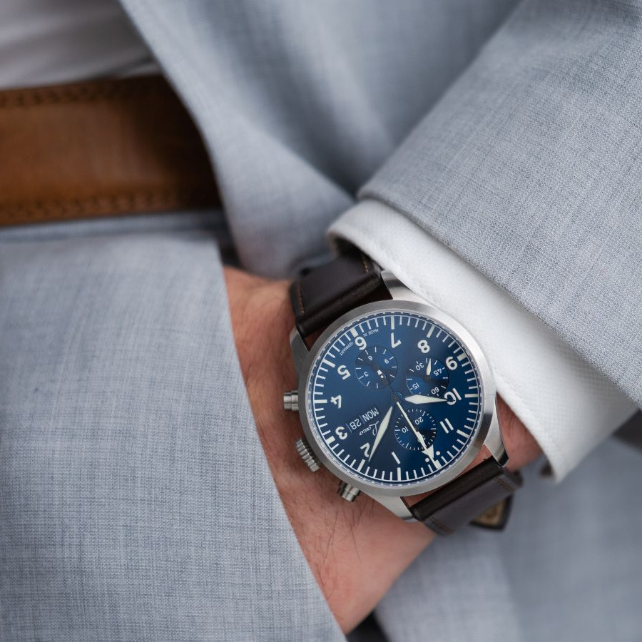 Laco - Kiel 2 - 43 mm Automatic Blau